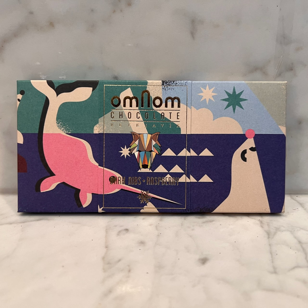 Omnom - Dark Nibs & Raspberry