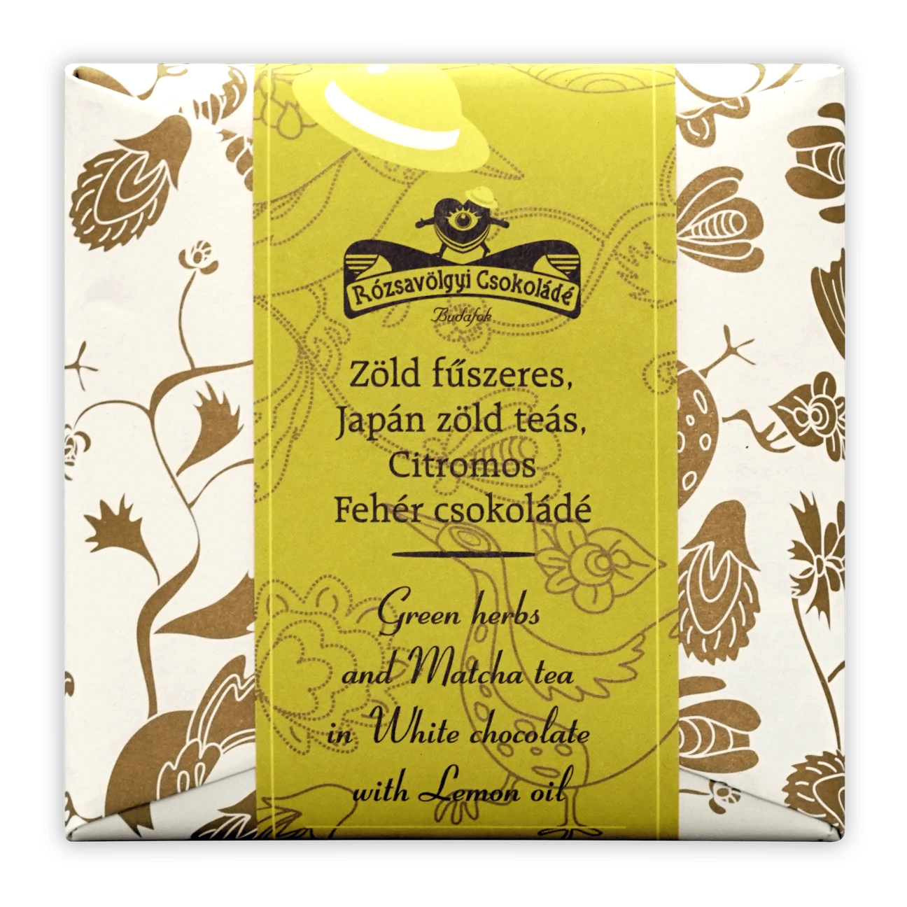 Rozsavolgyi Csokolade - White Chocolate Matcha w/lemon oil