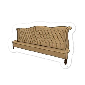 Gold Couch Sticker